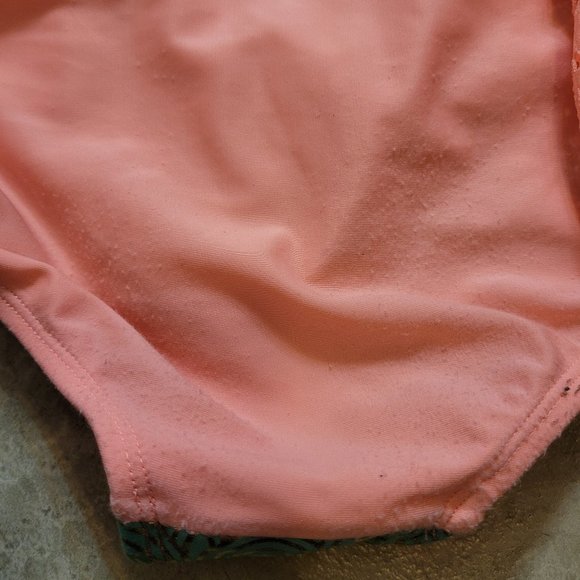 Girls Metallic Ombre Swim Suit w/ Matching coverup shorts size L - Picture 4 of 7